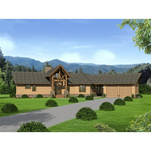 763-29431: Traditional Country 3 Bed, 3 Bath Luxury Home Plan, 2943 Sq Ft: Full Blueprints with License to Build by Home Plan Marketplace - Lesuto