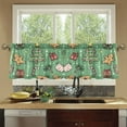 thumbnail image 4 of Yayeee Kitchen Curtains Tier Set of 2 Light Filtering 57"x24" Over Sink Window Panels, Christmas Cookies, 4 of 7