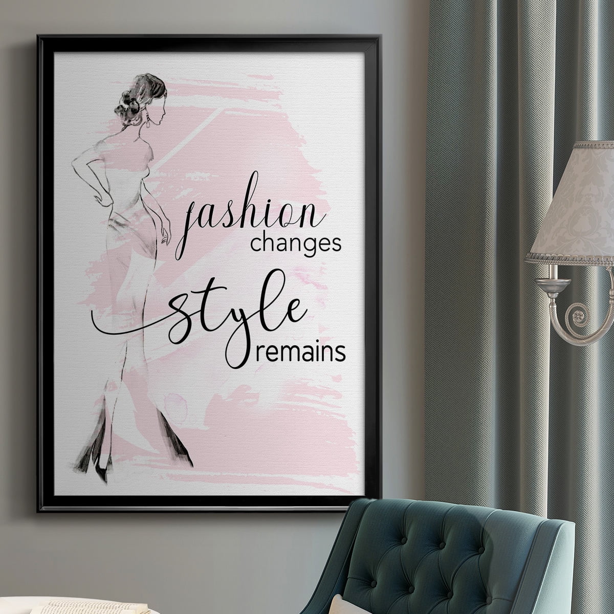 Fashion Changes Style Remains Premium Framed Print - Ready to Hang
