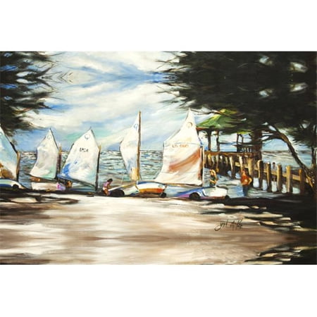 Sailing Lessons Sailboats Fabric Placemat