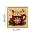 thumbnail image 2 of 2026 DIY Christmas Pearl Diamond Painting Art Kit with Frame, Christmas Pearl Beads Art Craft for Adults & Beginners, Gemstone Diamond Dots Beads Painting for Home Wall Decor E, 2 of 2