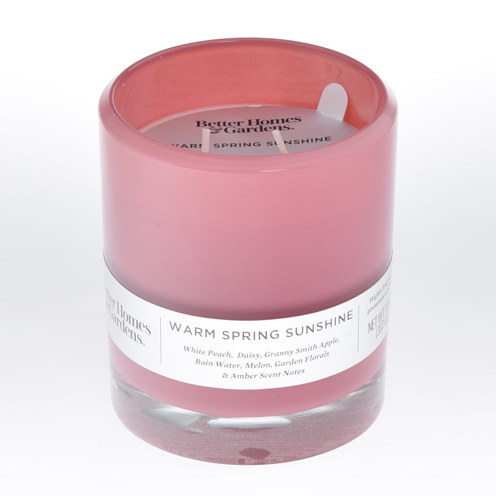 Better Homes & Gardens Warm Spring Sunshine 12oz Scented 2-wick Candle