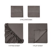 Superior Egyptian Cotton Eco-Friendly 700 TC Sheet Set, California King, Gray