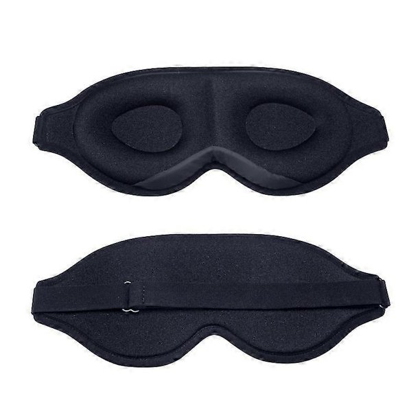 Máscara para dormir, máscara para dormir opaca para hombres y mujeres, máscara para dormir lavable, máscara para dormir, máscara para ojos con correa ajustable 3D, transpirable y suave