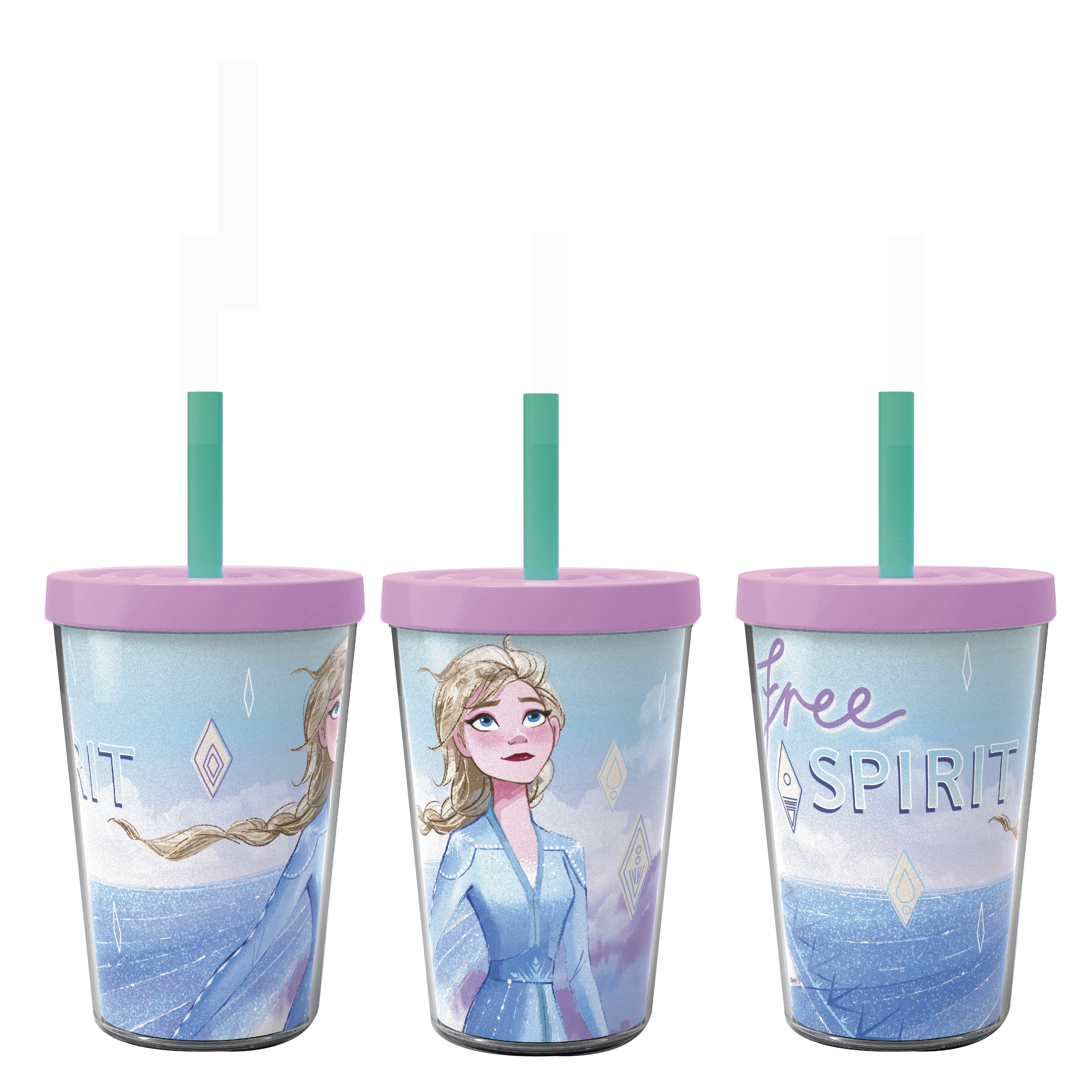 Disney Frozen 2 Elsa Anna Drink Tumblers with Lid, Reusable Straw Set for  Kids Girls Toddlers, Pack …See more Disney Frozen 2 Elsa Anna Drink  Tumblers
