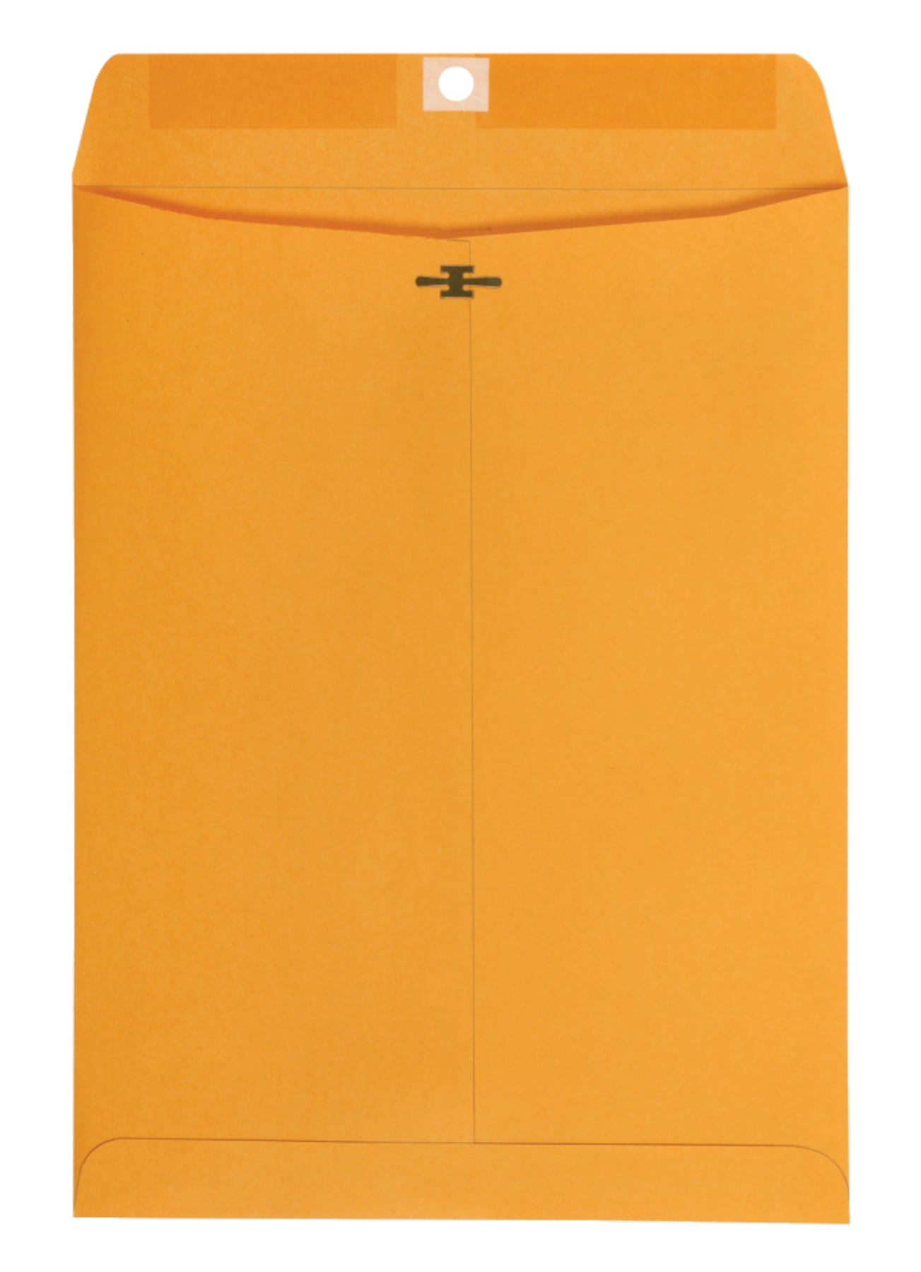9 x 12 Clasp Envelopes, Deeply Gummed Flaps for Permanent Secure Seal, 28 lb. Brown Kraft, 100 per Box