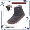 thumbnail image 6 of Cyiecw Womens Mens Snow Boots Waterproof Non Slip Ankle Booties Outdoor Warm Shoes Slip on Boots, 6 of 7