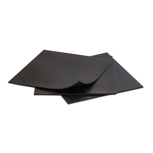 Matniks Hojas De Goma De Neopreno Sólido Negro De 6.0 X 6.0 In Por 1/16 (Paquete De 3) Para Aislamiento De Tuberías, Juntas De Plomería, Material De Bricolaje, Soportes De Nivelación, Sellado, Protecc