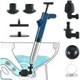 thumbnail image 3 of BinKFF Toilet Plunger, Drain Clog Remover, High Pressure Air Drain Blaster Real-Time Barometer Plunge Blaster Multi-Drain Unclogger for Toilets, Plungers for Bathroom, Sink, Floor, 3 of 8