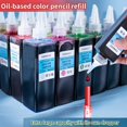 thumbnail image 2 of Single Bottle Colorful Oil-based Marker Ink 48 Colors Large Capacity 250ml Marker POP Poster Pen Refills Quick Drying 34 yellowish green, 2 of 6