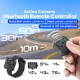 thumbnail image 3 of Sports Camera Bluetooth Remote Control with 50-Meter Range, Waterproof Design, and Long Battery Life for iOS/Android Phones, Made of ABS+Silicone, 3 of 8