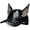 Black, variant on Iron Ring Trucker Hat Cat Ear Baseball Cap Women Distressed Denim Baseball Bunny Cap Hiphop Dance Aesthetic Sun hat