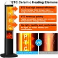 thumbnail image 6 of Space Heater, 37"  1500W Electric Tower Heaters with 3 Modes, Timer and Remote Control,  PTC Ceramic Fast Safety Heat for Office Bedroom Home and Indoor, 6 of 8