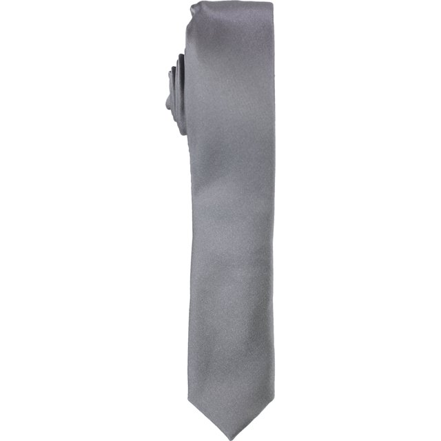 Alfani - Corbata de satén para hombre, color gris, talla única