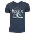 thumbnail image 1 of Modelo Especial 44986-Medium Modelo Mens Blue Crest Logo T-Shirt - Medium, 1 of 2