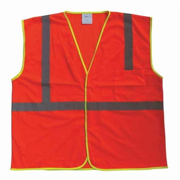 Condor U-Block Vest, Class1 Orange/Red, S/M 53YK35