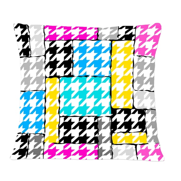 Designart Classic Hounds-tooth Pattern II' Mid-Century Modern Throw Pillow - 12x20