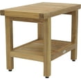 thumbnail image 2 of 24" Spa™ Natural Teak Shower Bench with Shelf, 2 of 2