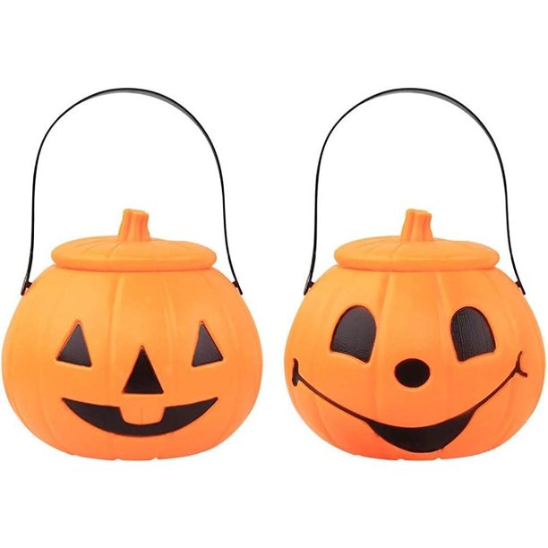 Linterna De Calabaza, Linterna De Jack O' De Halloween, Linterna Colgante De Calabaza De Cubo De Dulces De Peso Ligero Portátil, Linterna Infantil (Color: 2 En 1) Zhivalor WXOTTO-CWY-0290