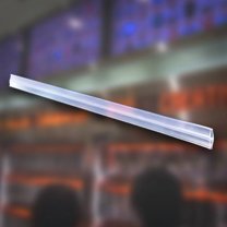 72"L x 0.125"W x 0.875"H Clear H-Strip Sign Holder, 5-Pack