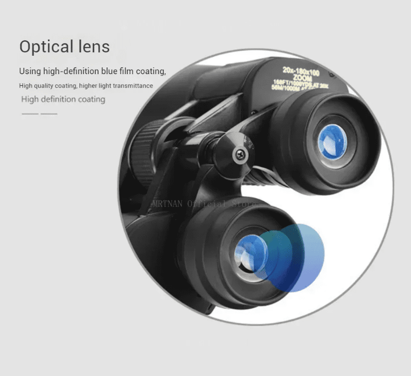 20-180x100 HD Zoom Binoculars High Magnification Wide-angle Long Range Zoom Hunting Astronomical Telescope