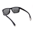 thumbnail image 4 of Locs Color Mirror Sport Rectangle Horn Rim Gangster Sunglasses Silver Mirror, 4 of 4