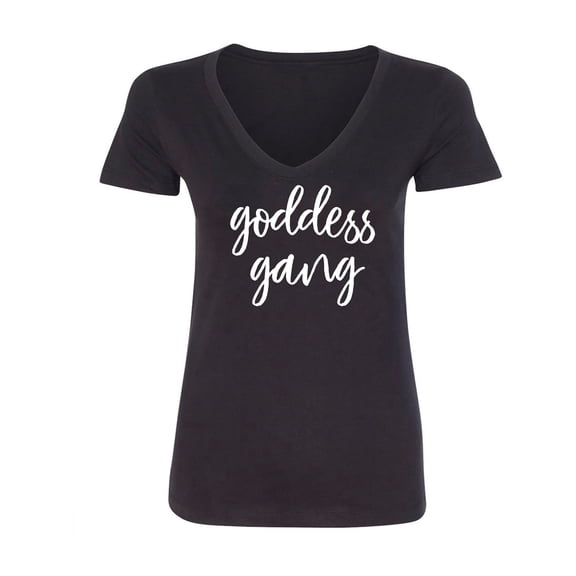 goddess gang Womens V-Neck T-Shirt