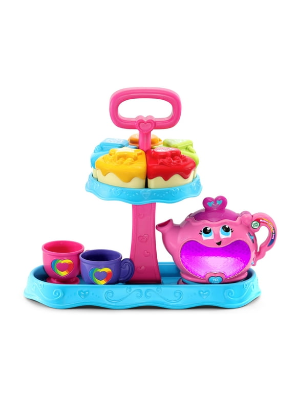 LeapFrog Musical Rainbow Tea Party Playset, Pretend Play Toy for Toddlers