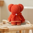 thumbnail image 4 of Kumdkd Cute Bear Towel Gift Set, Soft Coral Velvet Hooded Towel for Baby & Kids, Adorable Gift Box for Birthdays, Baby Showers, Christening, 4 of 6