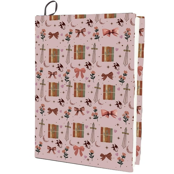 Polyester Book Covers Elastic Notebook Wraps Rectangle Bowknot 400x250mm