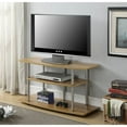thumbnail image 3 of Convenience Concepts Designs2Go No Tools 3 Tier Wide TV Stand for TVs up to 46", Light Oak, 3 of 6