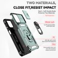 thumbnail image 2 of Allytech Rotatable Kickstand Case for Motorola Moto G (2022) - Military Grade Drop Protection - Slide Camera Cover - Heat Dissipation - Anti-Scratch Stand Case Support Magnetic Car Mount, Green, 2 of 8