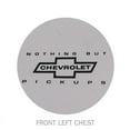 thumbnail image 3 of Joe Blow Chevy Nothing But Pickups Adult Short Sleeve T-Shirt-Ice Grey-XXXL, 3 of 4