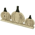 thumbnail image 4 of Northlight Pumpkin Trio Wooden Fall Harvest Decoration - 15.75", 4 of 6