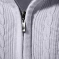 thumbnail image 3 of LOVZFMLL Sweaters for Men, Solid Color Turtleneck Ribbed Pullover, Classic Casual Half-Zip Stretchy Layering Shirt, Fall Clothes, Warm Winter Tops, 3 of 8