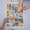 thumbnail image 3 of Woodblock Cities Collage (1000 Piece Puzzle, Size 19x27, Challenging Jigsaw Puzzle for Adults and Family, Made in USA), 3 of 4
