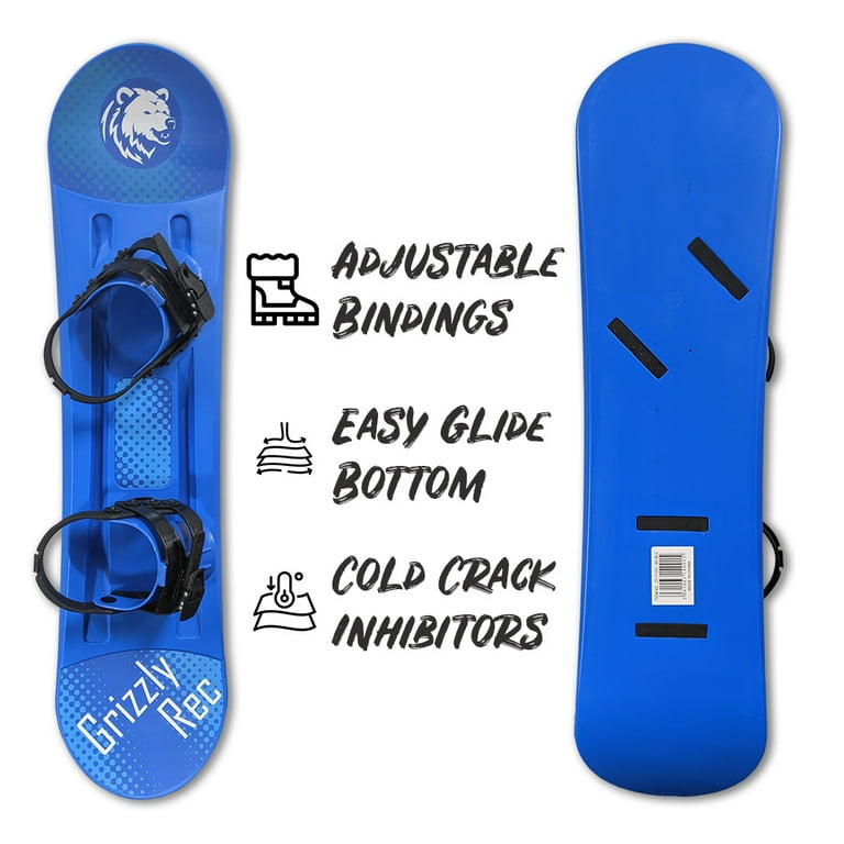 Grizzly Recreation Beginner Kids Snowboard 95cm, Blue - Walmart.com