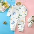 thumbnail image 3 of Hiijoy Boys Sleepwear Jumpsuit Cartoon Print Long Sleeve Romper Homewear Playsuit, 3 of 3