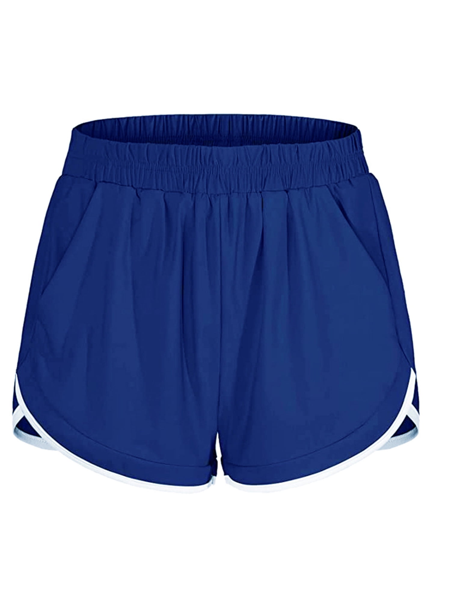 plus size yoga shorts with pockets