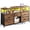 Brown, variant on Romorgniz 5 Drawers Dresser TV Stand for 50",Wide dresser for Bedroom with Power Outlets & LED Lights & Entertainment Center with Shelves for Living Room, Sturdy Metal Frame, Black
