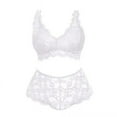 thumbnail image 3 of Odeerbi Women's Plus Size Lingerie Set 2025 Valentine's Day Sexy Underwear Large Size Lace Sexy Pajamas White, 3 of 3