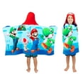 thumbnail image 1 of Toalla con capucha Super Mario Soft Cotton Terry para niños de 3 a 7 años, 1 of 7
