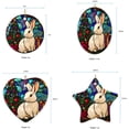 thumbnail image 5 of Rabbit Stained Glass Ornaments, Rabbit Ornament,Rabbit Christmas Tree Ornament, Rabbit Xmas Decorations VmzuFl, 5 of 5