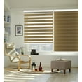 thumbnail image 3 of Keego 85% Blackout Cordless Zebra Shades Light Filtering Roller Shade Privacy Window Blinds Customizable Color and Size for Home Office Windows Brown 26"w x 40"h, 3 of 10
