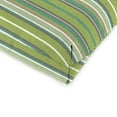 thumbnail image 3 of Jordan Manufacturing Sunbrella 44" x 22" Foster Surfside Green Stripe Rectangular Outdoor Chair Cushion with Ties and Hanger Loop, 3 of 11