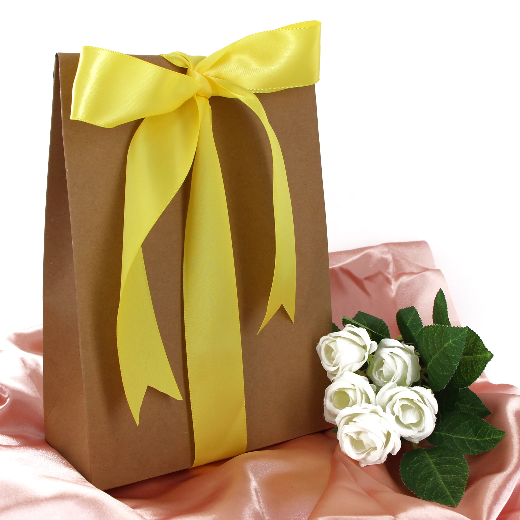 UNIQUE CREATIV, ruban, satin simple face, citron, 100 % polyester, 38 mm x 3,65 m (1½ po x 6 v)