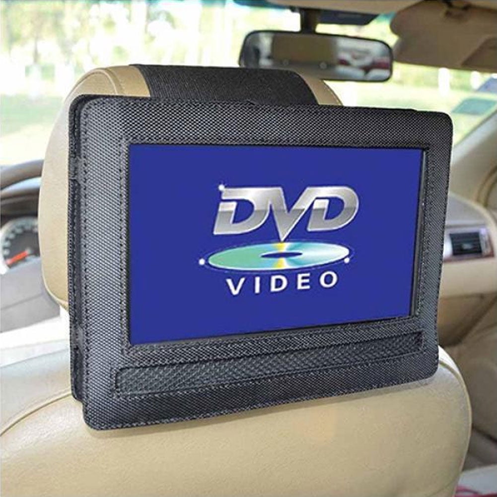HEVIRGO Car Headrest Mount For Inch Swivel Flip Style Portable DVD Player Holder