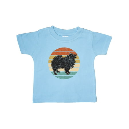 

Inktastic Keeshond Dog Retro Sunset Gift Baby Boy or Baby Girl T-Shirt