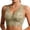 Green, variant on Women's Front Side Buckle Lace Edge Without Steel Ring Movement Seamless Gathering Adjustment Yoga Sleep Large Bra Small Bras, Size L