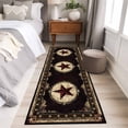 thumbnail image 5 of Texas Star Runner Rugs 2x6 ft Western Retro Red Star Rustic Farmhouse Washable Hallway Rugs Non-Slip Floor Mats Absorbent Carpet Bedside Runners for Bedroom Kitchen Bathroom Laundry Room, 5 of 9